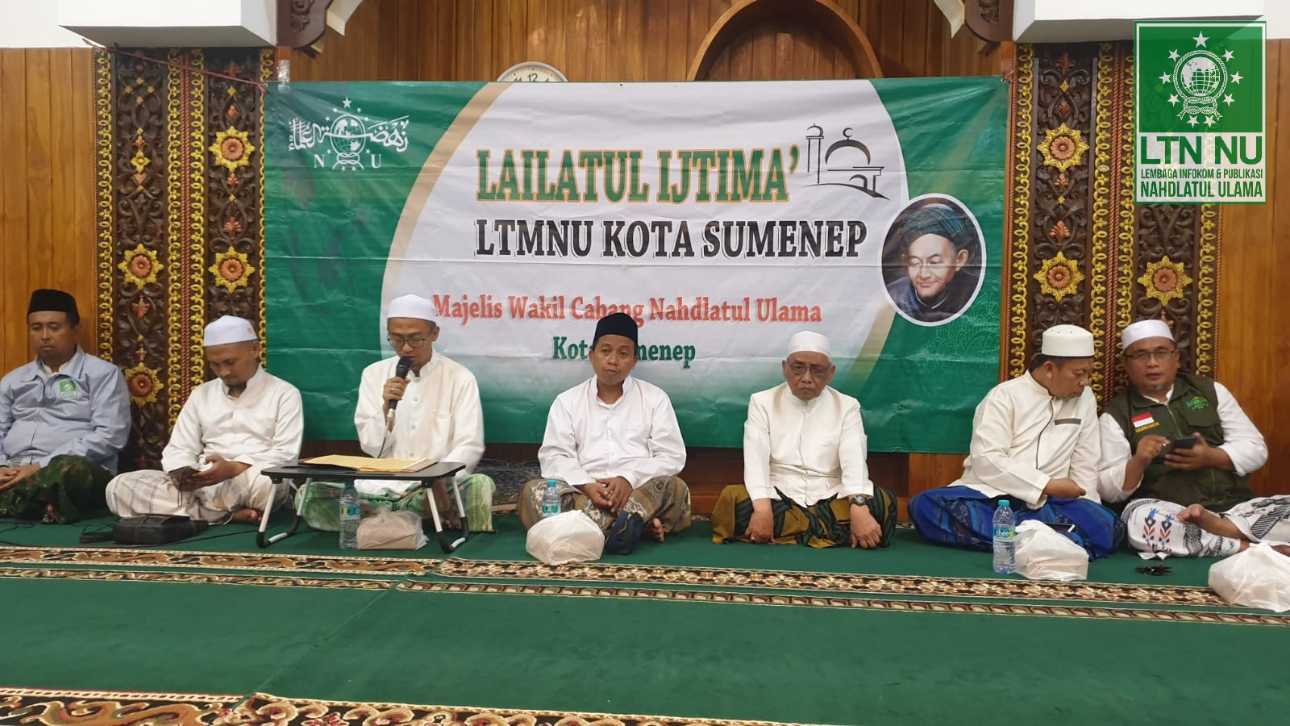 Lailatul Ijtima' LTM NU Kecamatan Kota Sumenep di masjid Raudhatut Tholibin Desa Kolor Kecamatan Kota Sumenep.