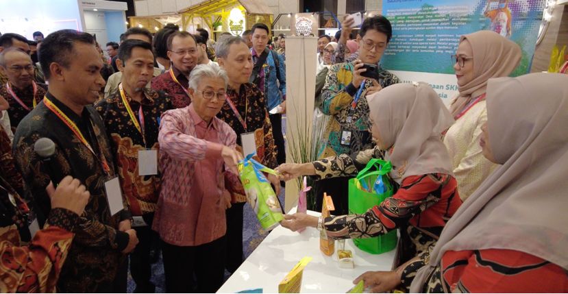 Suasana Program Pelatihan Pemberdayaan Ekonomi yang digelar oleh SKK Migas bersama Petronas Indonesia dan Diskoperindag Kabupaten Gresik.