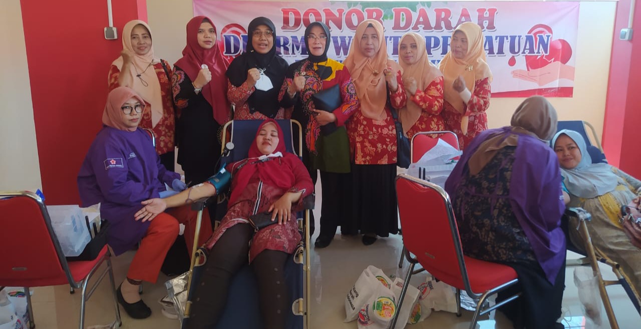 Aksi donor darah DWP Sumenep.