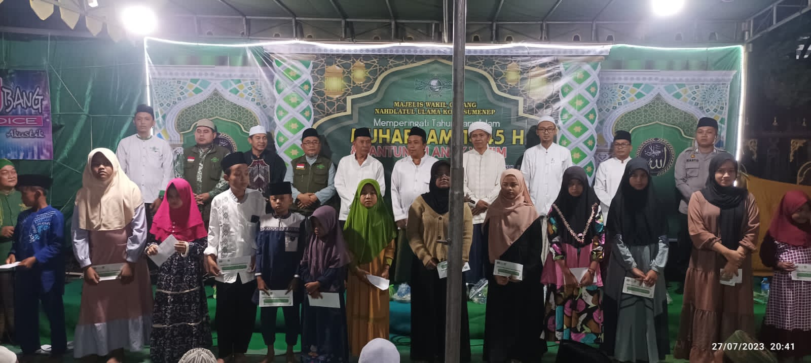 Peringatan tahun baru Islam MWCNU Kota Sumenep bersama 60 anak yatim dan mustadh'afin.