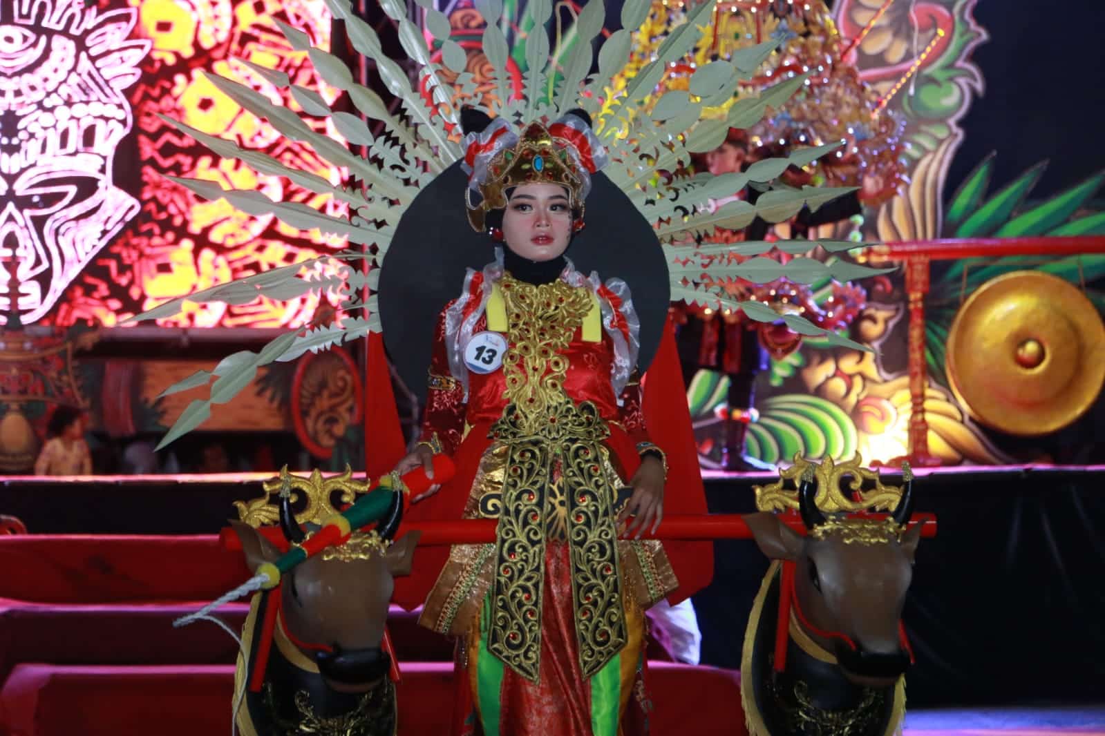 Salah satu peserta Madura Ethnic Carnival (MEC) 2023.