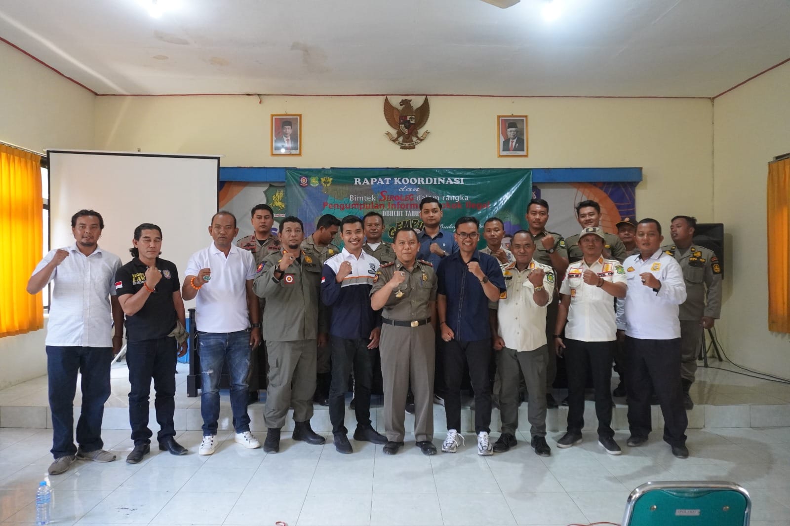 Rakor dan Bimtek Sistem Pelaporan Rokok Ilegal oleh Satpol PP Sumenep.