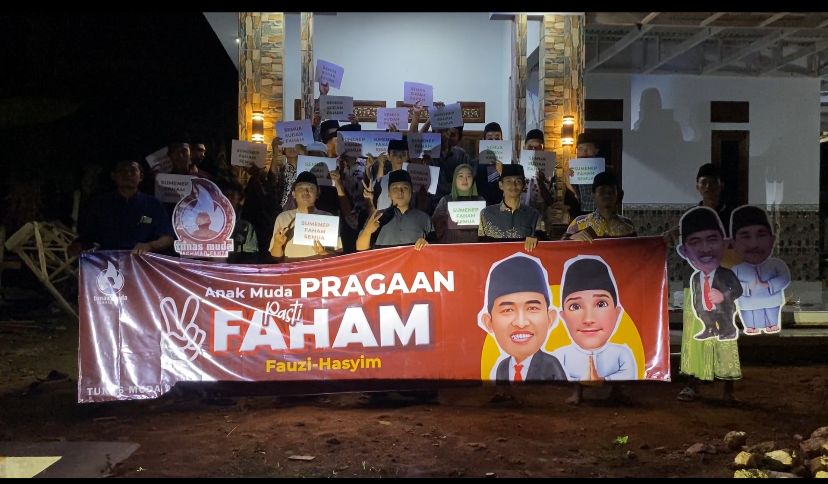 Foto bersama Pemuda Pemuda Pragaan saat Deklarasi Dukung FAHAM.