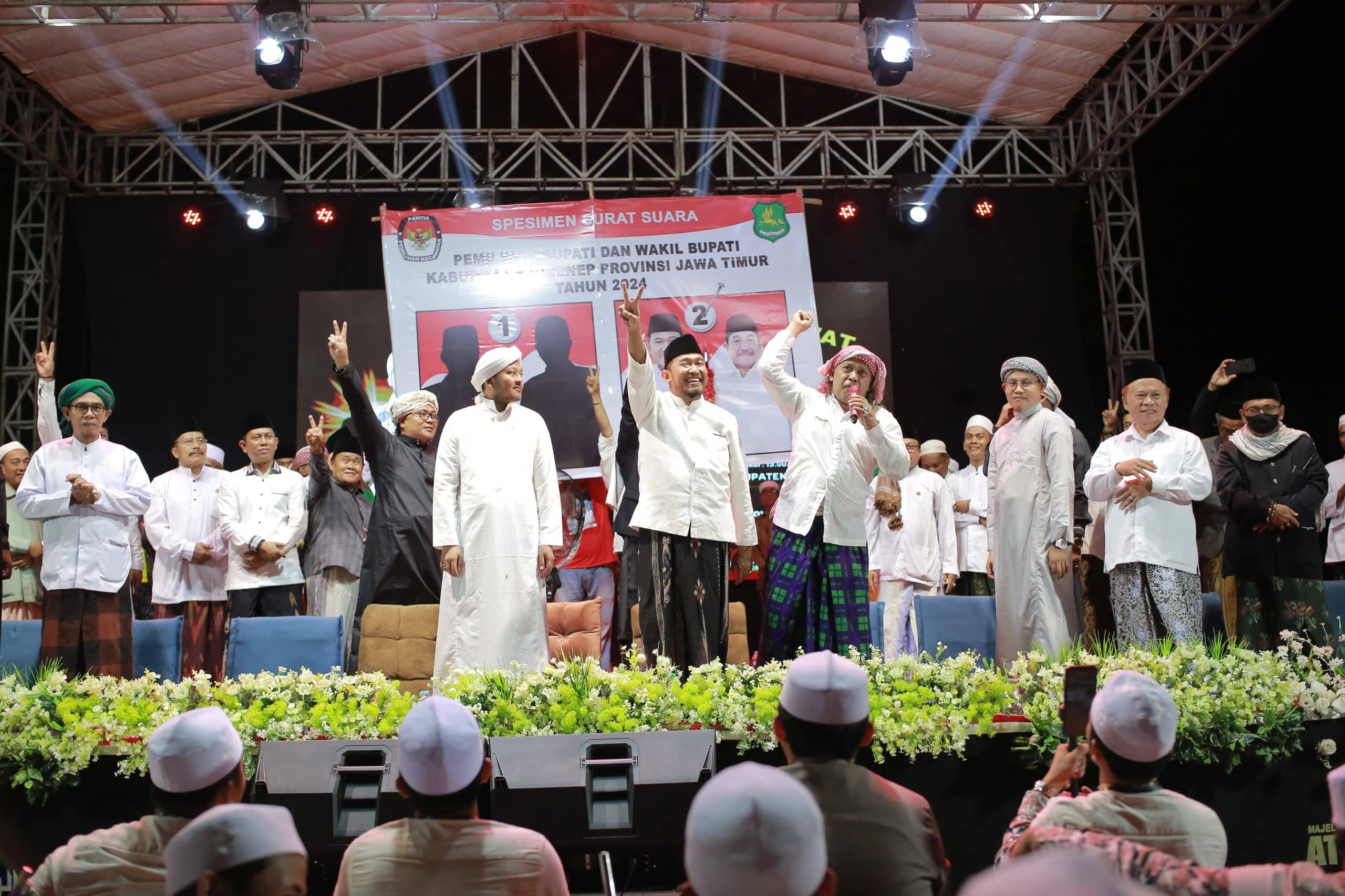 Selawat Akbar FAHAM di Kecamatan Gapura dipadati ribuan warga.