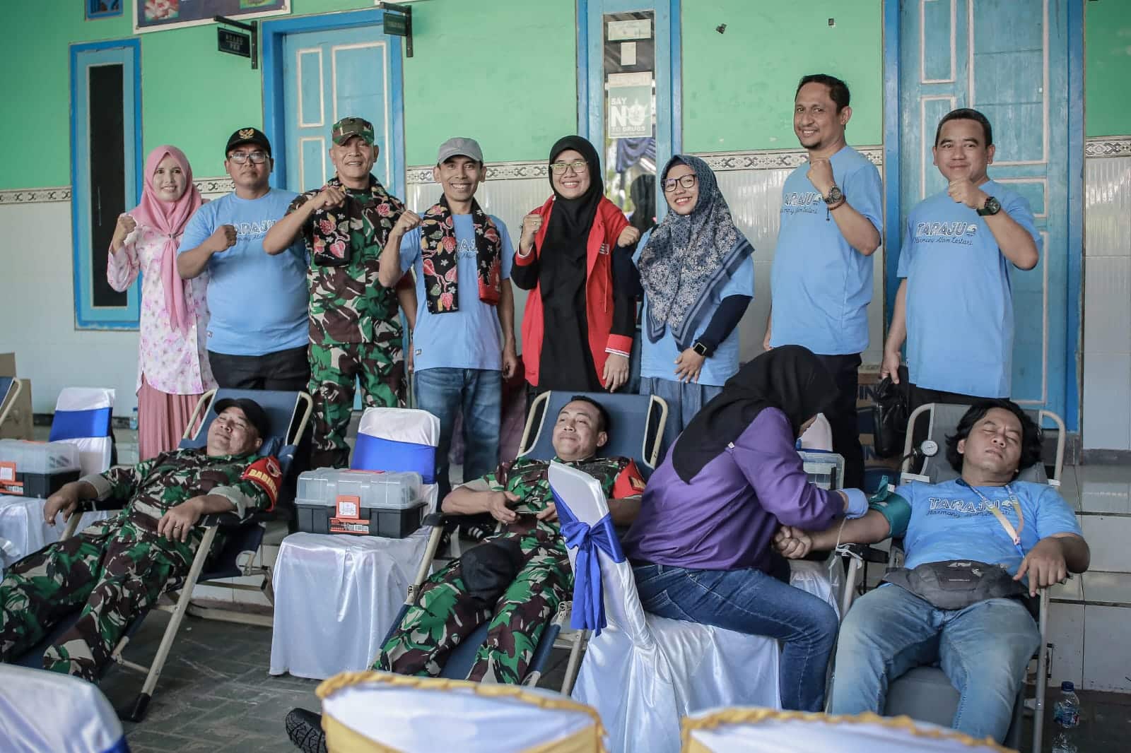 Kegiatan donor darah di acara Festival Pesisir SKK Migas - HCML.