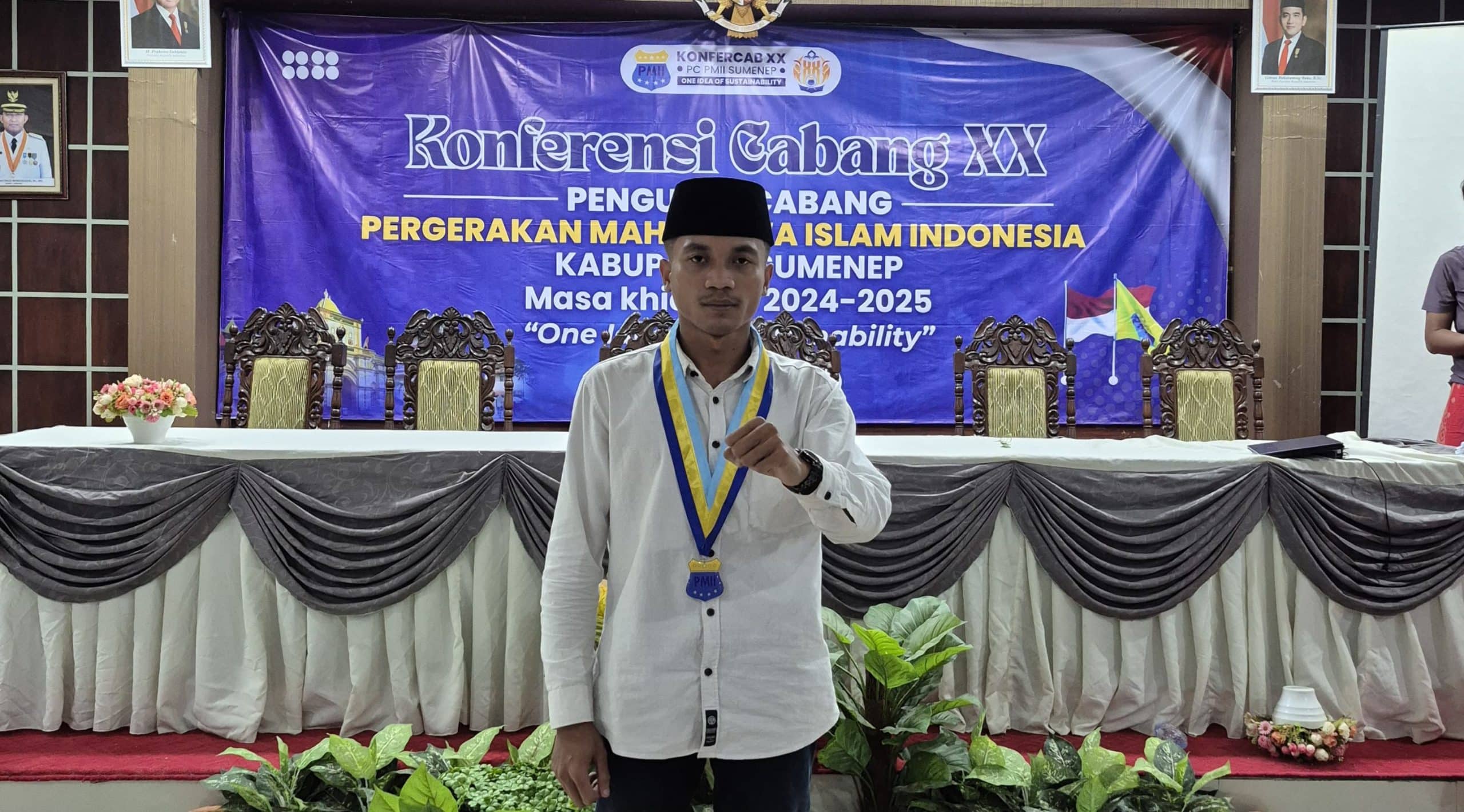 Khoirus Soleh, Ketua Umum terpilih PC PMII Sumenep masa khidmat 2025-2026.