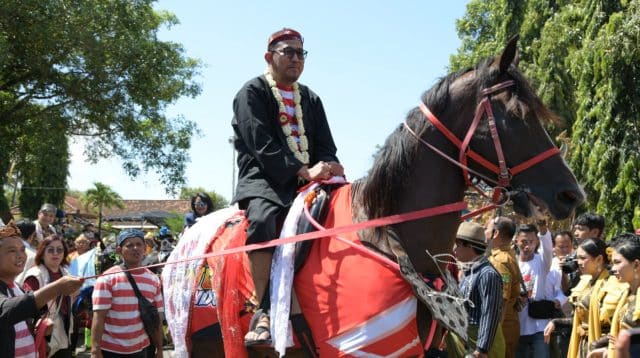 Bupati Sumenep, Achmad Fauzi Wongsojudo di Festival Jaran Serek 2025.