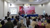 Sosialisasi Empat Pilar Kebangsaan bersama sejumlah mahasiswa di Sumenep.