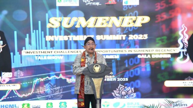 Wabup Sumenep dalam acara Sumenep Investment Summit 2025.