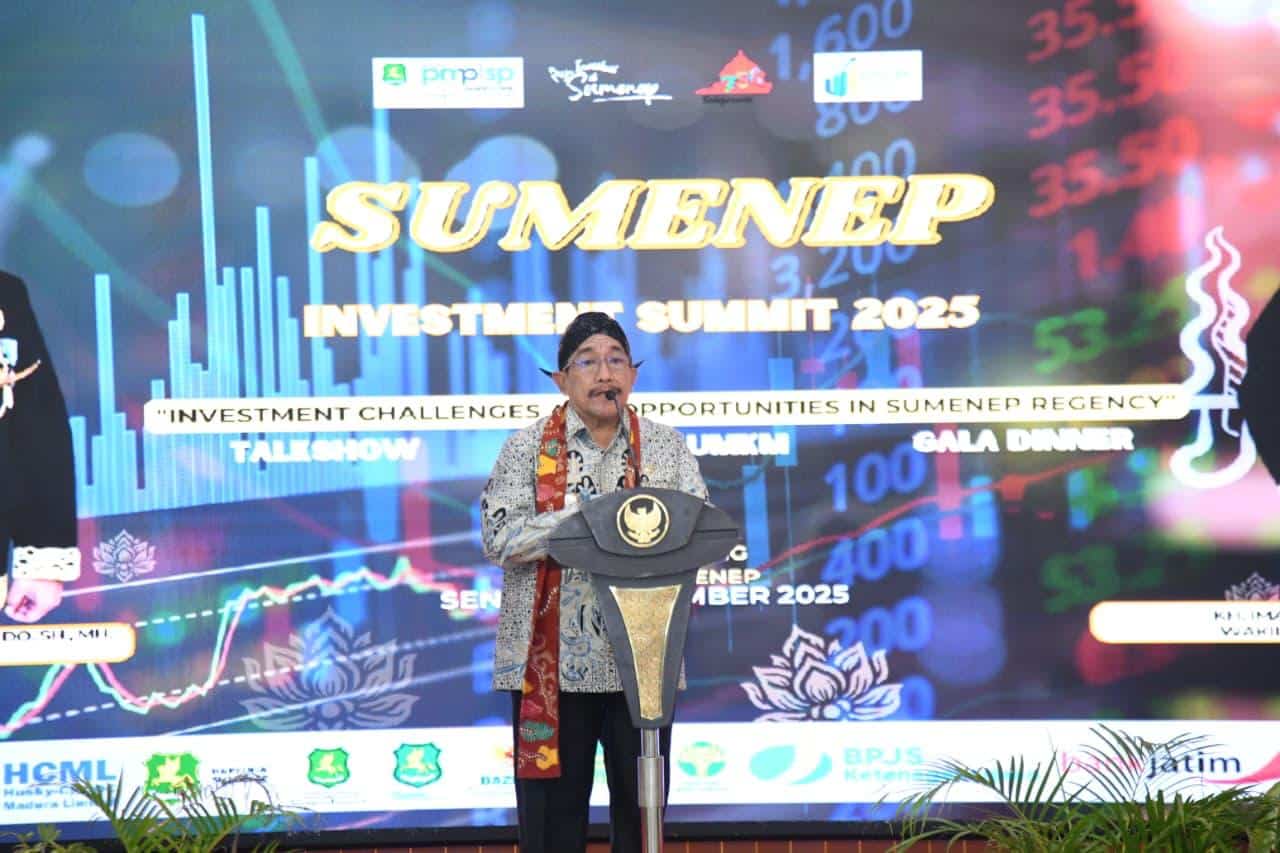 Wabup Sumenep dalam acara Sumenep Investment Summit 2025.
