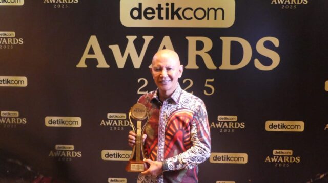 Ketua Banggar DPR RI, Said Abdullah saat Menerima Penghargaan detikcom Awards 2025 sebagai Tokoh Pengawal Stabilitas Fiskal APBN.