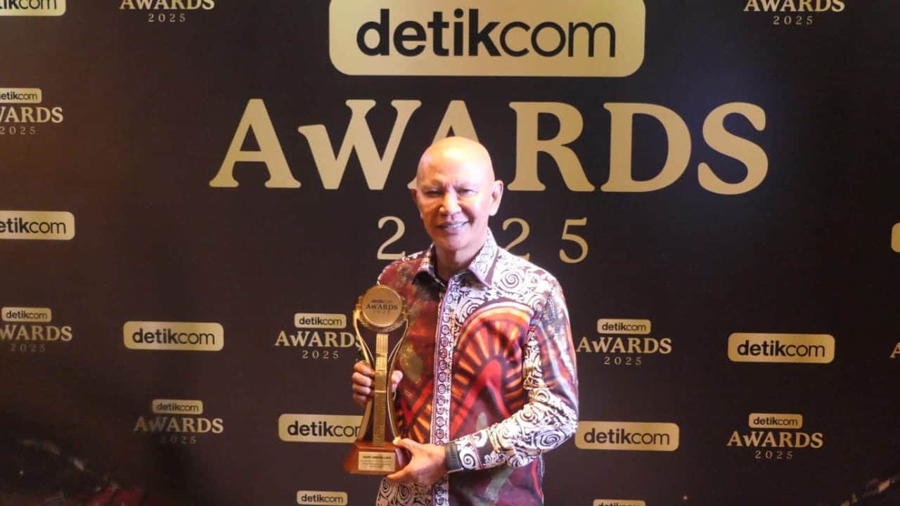 Ketua Banggar DPR RI, Said Abdullah saat Menerima Penghargaan detikcom Awards 2025 sebagai Tokoh Pengawal Stabilitas Fiskal APBN.