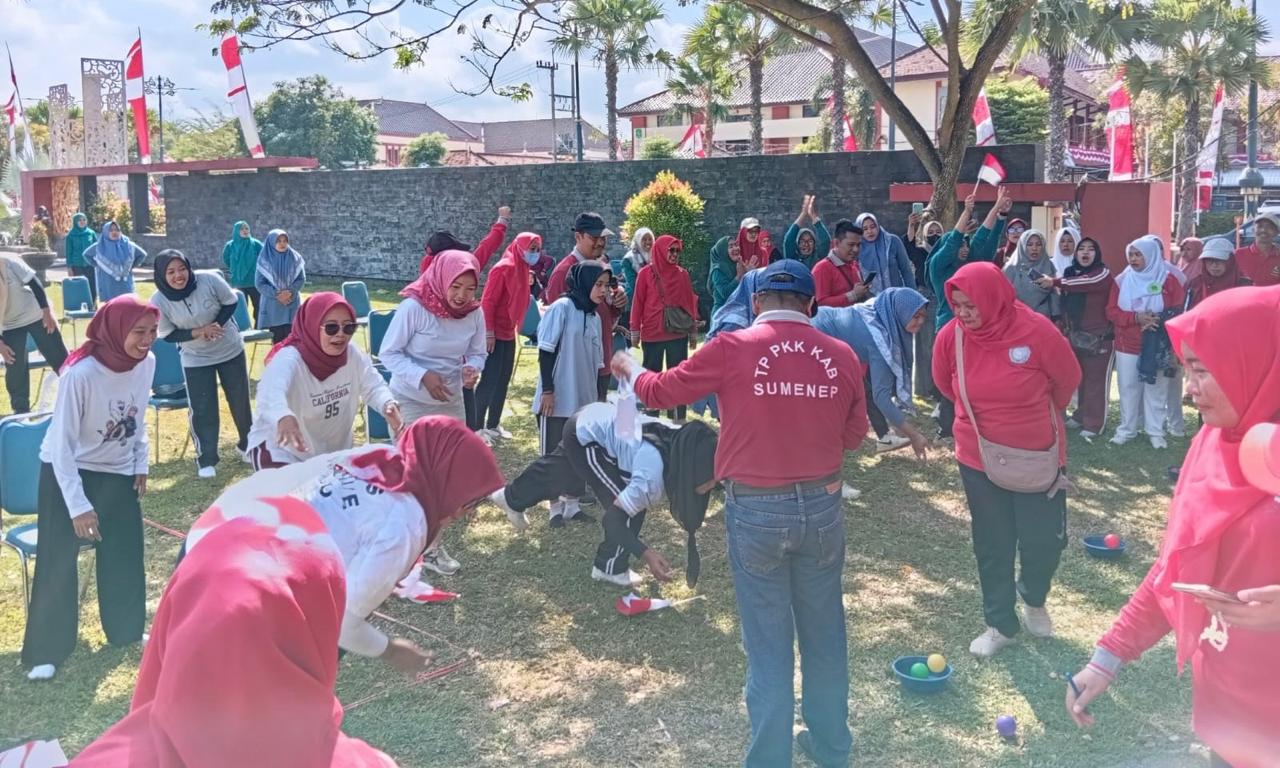 WhatsApp Image 2026-08-18 at 08.43.36 TP PKK Kabupaten Sumenep menggelar lomba Estafet Live Skill dalam rangka menyambut Hari Ulang Tahun (HUT) ke-81 Republik Indonesia